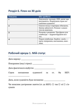 Сторінка гайда «Після судимості»: План на 30 днів — по тижнях