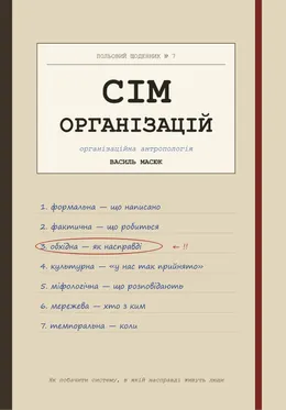 Книга Василя Масюка «Сім організацій: організаційна антропологія» (готується до виходу)